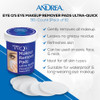 Andrea Eye Qs Ultra Quick Eye Makeup Remover Pads 90Count Pack of 6