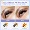Lash Shampoo for Lash Extensions Eyelash Extension Cleanser 60ml Rinse Bottle Brushes Lash Bath Lash Shampoo Kit Lash Cl