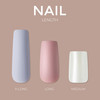 KISS Gel Fantasy Press On Nails Nail glue included True Color White Long Size Coffin Shape Includes 28 Nails 2g glue 1 M