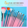 Teenitor Nail Art Brushes Set Nail Art Tools Nail Art Kit Nail Art Supplies Nail Rhinestones Nail Accessories For Nail A