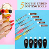 Teenitor Nail Art Brushes Set Nail Art Tools Nail Art Kit Nail Art Supplies Nail Rhinestones Nail Accessories For Nail A