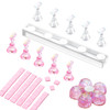 Makartt Nail Stand for Press On Nails Display Practice Art Painting Magnetic Fake Nail Holder for Painting Nails Stand f