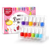 AOMIR kids nail polish setNon Toxic Kids Nail Polish Set for ToddlerWaterBased Natural Safe Quick Dry Nail Polish KitBir