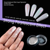 Allstarry Chrome Nail Powder 4 Colors Iridescent Aurora Powder Metallic Mirror Effect Pigment Pearlescent Mermaid Glitte