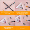 Blulu 10 Pcs Wax Pencil for Rhinestone Nail Point Drill Wax Pen Diamond Art Dotting Pen Self Adhesive Resin Picker Penci
