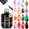 Beetles Blooming Gel 15ml Clear Uv Led Blossom Nails Gel Polish for Spreading Effect Marble Natural Stone Watercolor Flo