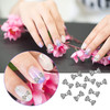 AUEAR 40 Pack Nail Bows Charms Rhinestones Charming 3D Nail Art Charms Bow Tie Crystal Pendant Decals DIY Decoration for