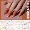 FANDAMEI Nail Art Brushes Set Nail Art Kit Nail Design Kit Nail Art Dotting Pens Nail Stickers Butterfly Nail Art Sequin