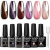 Allenbelle Magnet Cat Eye Gel Polish Soak Off UV Magetic Nail Polish with Magetic As Gift73Ml 008