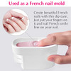 2in1 Dip Powder Recycling Tray System French Tip Mold Dip Nail Tray Nail Powder Glitter Rhinestones Pearls Saver Holder