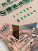 3120Pcs Black Nail Charms EBANKU 3D Black Nail Rhinestones Crystal Jewels Diamond Gems for Nail Decorations with Wax Pen