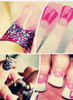 enForten 500 pcs Natural Color Duck Feet Style Nail Tips Wide French False Nail Tips Acrylic Nail