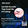 Mia Secret Professional Nail System Ice Gel Acrylic Top Coat No Uv Lamp