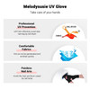 MelodySusie UV Gloves for Gel Nail Lamp Professional UPF50 UV Protection Gloves for Manicures Art Skin Care Fingerless G