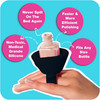 tweexy Wearable Nail Polish Holder Ring Ideal Gift for Teenage Girls Nail Polish Holder Stand for Manicure Pedicure Fing