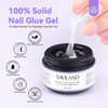 SAVILAND 30G Solid Nail Glue Gel 2 PCS Gel Nail Glue for Acrylic Nails Strong Adhesive Solid Rhinestone Gel for Fake Nai