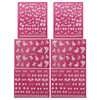 ALLYDREW Fingernail Stickers Nail Art Nail Stickers SelfAdhesive Nail Stickers 3D Nail Decals Bows Hearts Flowers 3 Desi