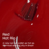 OPI Nail Lacquer Red Hot Rio Opaque Bright Red Crme Chip Resistant Nail Polish Fast Drying Streak Free