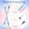 2 Pieces Rhinestone Picker Dotting Pen Dualended Rhinestone Gems Crystals Studs Picker Wax Pencil Pen Crystal Beads Hand