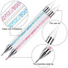 2 Pieces Rhinestone Picker Dotting Pen Dualended Rhinestone Gems Crystals Studs Picker Wax Pencil Pen Crystal Beads Hand
