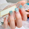 Major Dijit Jelly Gel Nail Polish Set 9 Colors Navy Blue Cyan Deep Blue Translucent Crystal Nail Polish Kit Soak Off UV