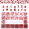 Nibiru Crystal AB Round MultiShape Glass Nail Rhinestone Set172860pcs Flatback Gems Stones For Nails Decorations 172860