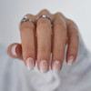 BTArtbox Square Ombre Press On Nails Soft Gel Press On Nails Short with Nail Glue 16 Sizes 32 Reusable Fake Nails Kit Va