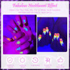 Poly Gel Nail Kit Clear Pink Builder Gel Nail Extension Kit with Slip Solution 9in1 Beginner Art Design