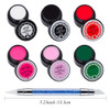 BAIYIYI 6 Color Carving Gels 3D Sculpture Gel for Nail Art Decoration Kit Creative DIY Nail Art Painting Carved Soak Off