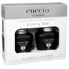 Cuccio Veneer Base Top Gel Kit Professional LEDUV SoakOff Gel Nail Polish Set HighGloss Finish LongLasting Wear Includes