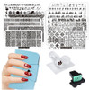 FingerAngel 21Pcs Nail Stamp Plate Set 16Pcs Mix Design Stamping nail Art Plate 2Nail Stamper 2Scraper1Pcs Case Nails Ar
