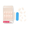 Kiss Salon Acrylic Nude French 28 Count Medium Length Flat Pack of 3