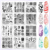 Biutee Nail Stamper Kit 12Pcs Nail Stamping Plate 8Pcs Stamping Gel Polish Nail Stamping Kit with Silicone Stamper Scrap