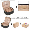 LUXJA Detachable 2 Layers Nail Polish Organizer Hold 40 Bottles 15ml 05 floz Nail Polish Case with Tools Storage Pockets