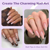 SAVILAND Gel Nail Kit with Drill ALLIN1 Beginner Nail Kit 05Oz U V Nail Glue Gels Gel Nail X Kit with Lamp 500 Pcs Long