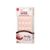 Kiss Salon Acrylic Nude French 28 Count Medium Length Flat Pack of 6