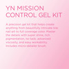 Young Nails Mission Control Precision Gel Kit Gel Paint for Nail Art Cure with LED Light Brush 12 Assorted Colors for Na