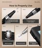 MelodySusie EntryLevel ClipOn Rechargeable Nail Drill SC320H 30000RPM Popular Classic EFile with LCD Display for Manicur