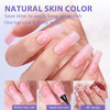 BTArtbox XCOATTIPS Soft Gel Nail Tips Matte Long Square Press On Nails Pink Colored Natural with Tip Primer Cover OneSte