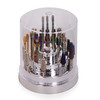 PANA Round Cake Tier Nail Drill Bit Holder Display Organizer Case Dustproof Carbide Bit Storage Container Box For Manicu