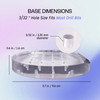 PANA Round Transparent Acrylic Nail Drill Bit Holder Display Organizer Stand Carbide Bit Storage Mount For Manicure Tool