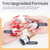 Modelones Matte Gel Top Coat and Base Coat for Gel Nail Polish 3Pcs 10 ml No Wipe Matte Effects Shiny Top Coat Long Last