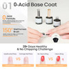 Modelones Matte Gel Top Coat and Base Coat for Gel Nail Polish 3Pcs 10 ml No Wipe Matte Effects Shiny Top Coat Long Last