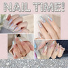 White Pearl Chrome Nail Powder Galentines Valentines Day Gifts Girls Nail Party Favors Iridescent Aurora Chrome Powder M