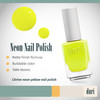 duri 158N Atomic Neon Yellow Nail Polish Mate Finish Quick Drying 045 Fl Oz