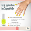 duri 158N Atomic Neon Yellow Nail Polish Mate Finish Quick Drying 045 Fl Oz