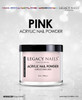 Legacy Nails Professional PINK ACRYLIC POWDER 56g 2oz HighQuality FastDrying Formula for Nail Extensions Sculpting Overl