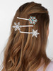 Christmas Bow Snowflake Hair Clip Hairpin Festive Gift Bows Rhinestone Snowflake Alligator Clips Xmas Holiday Party Hair Accessories Gift (Snowflake) online at globaldelivered