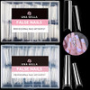UNA GELLA Soft Gel Nail Tips XXL 432pcs Square Coffin No C Curve Clear Tapered Straight Nail Tips 2 Style For Salon Home