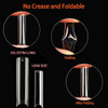 UNA GELLA Soft Gel Nail Tips XXL 432pcs Square Coffin No C Curve Clear Tapered Straight Nail Tips 2 Style For Salon Home